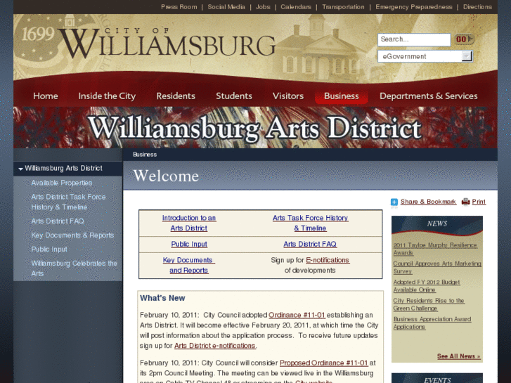 www.williamsburgartsdistrict.com