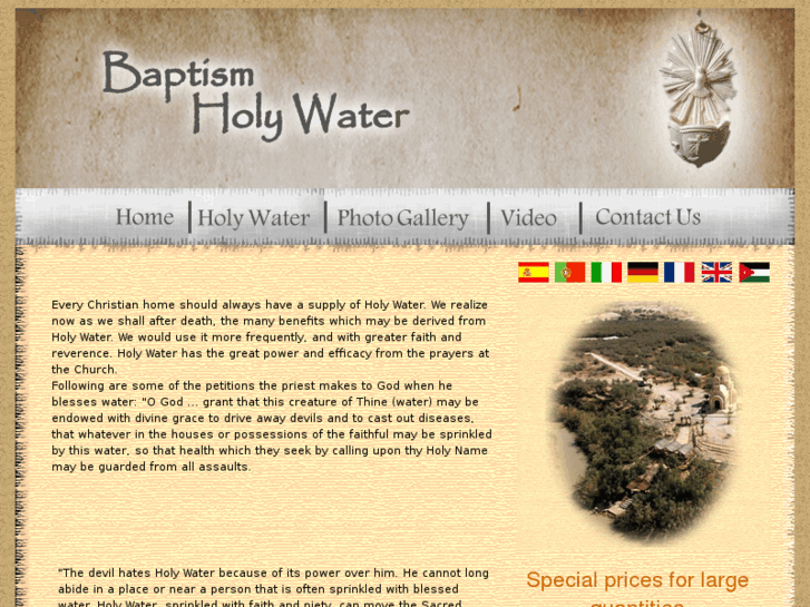 www.baptismholywater.com