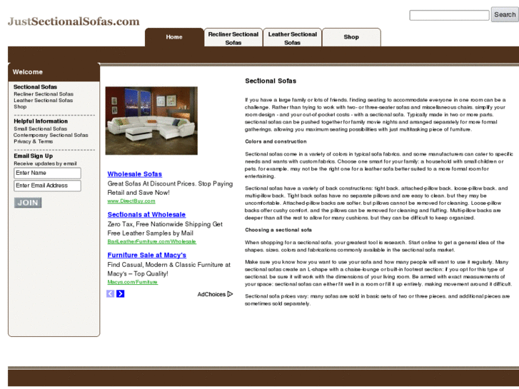 www.justsectionalsofas.com
