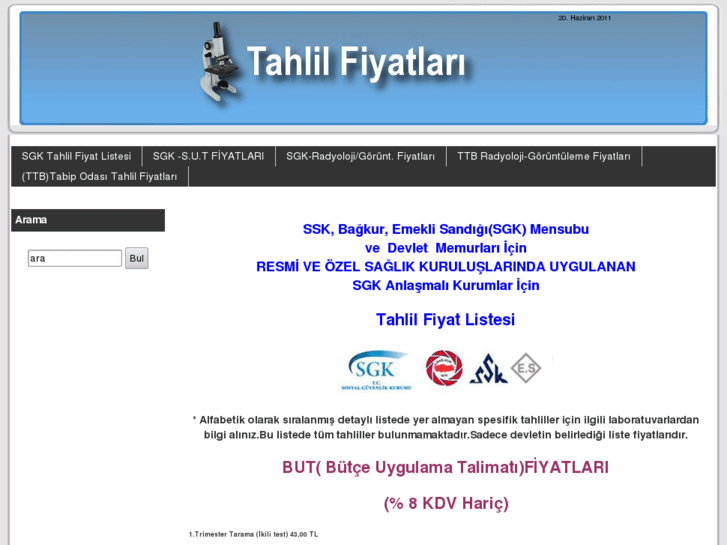 www.tahlilfiyatlari.com