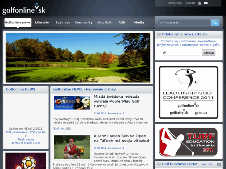 www.golfonline.sk