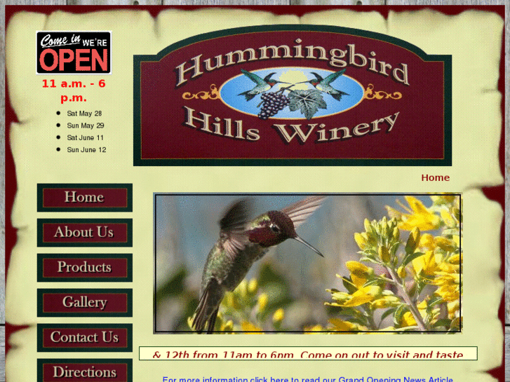 www.hummingbirdhillswinery.com