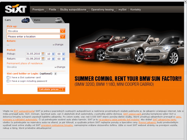 www.sixt.sk