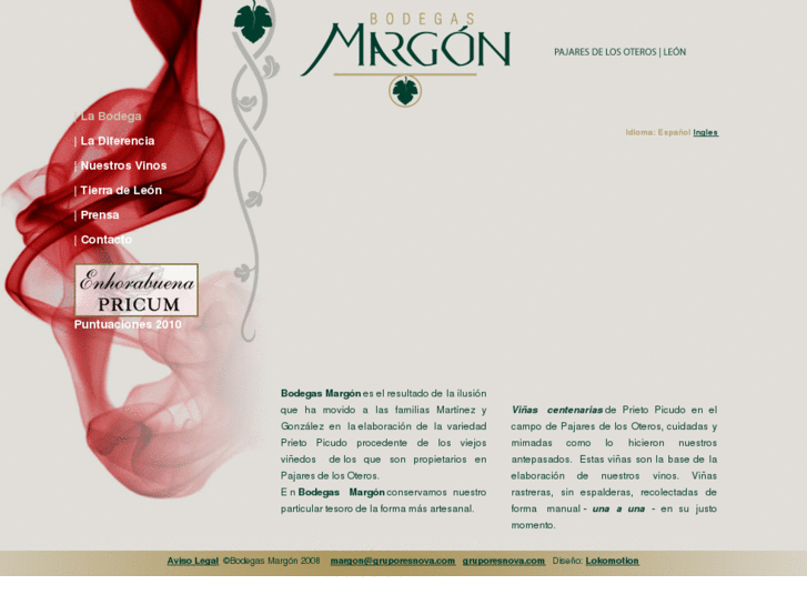 www.bodegasmargon.com