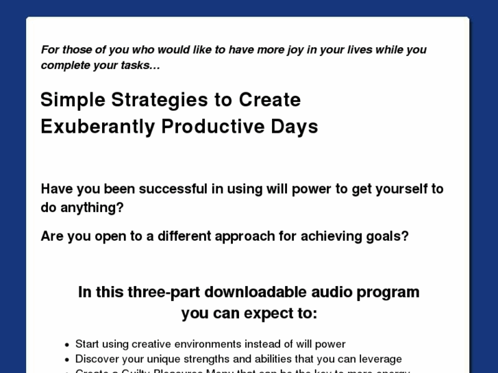 www.exuberantproductivity.com