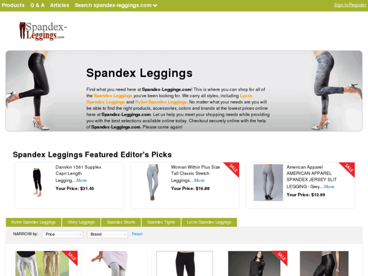 www.spandex-leggings.com