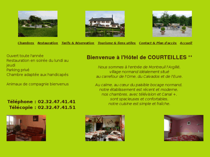 www.hoteldecourteilles.com