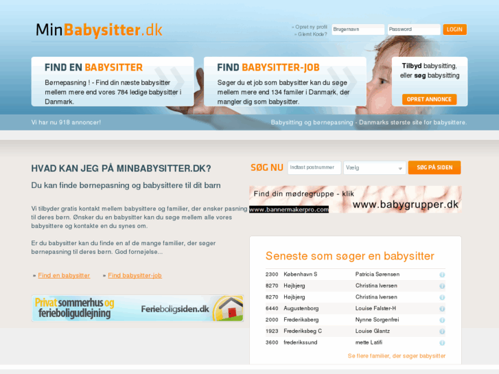 www.minbabysitter.dk