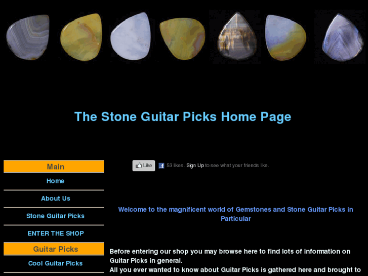 www.stone-guitar-picks.com