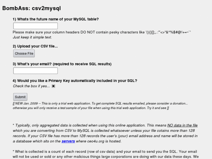 www.csv2mysql.org