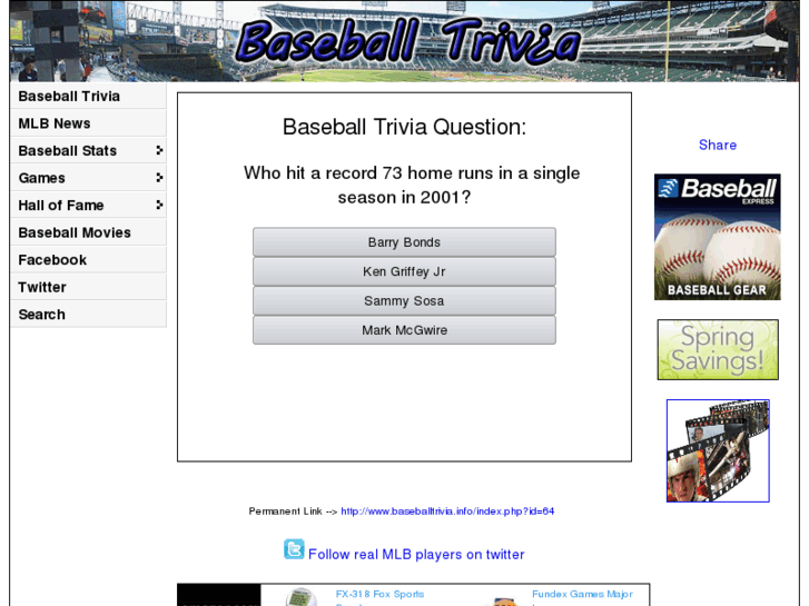 www.baseballtrivia.info