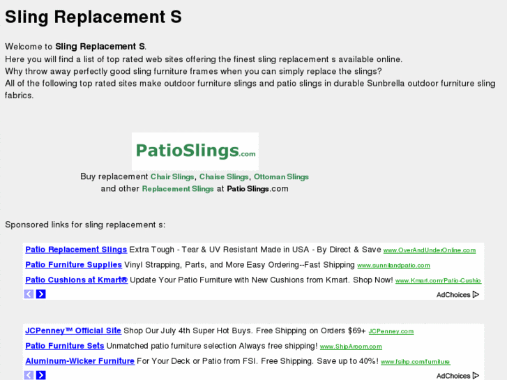 www.slingreplacements.com