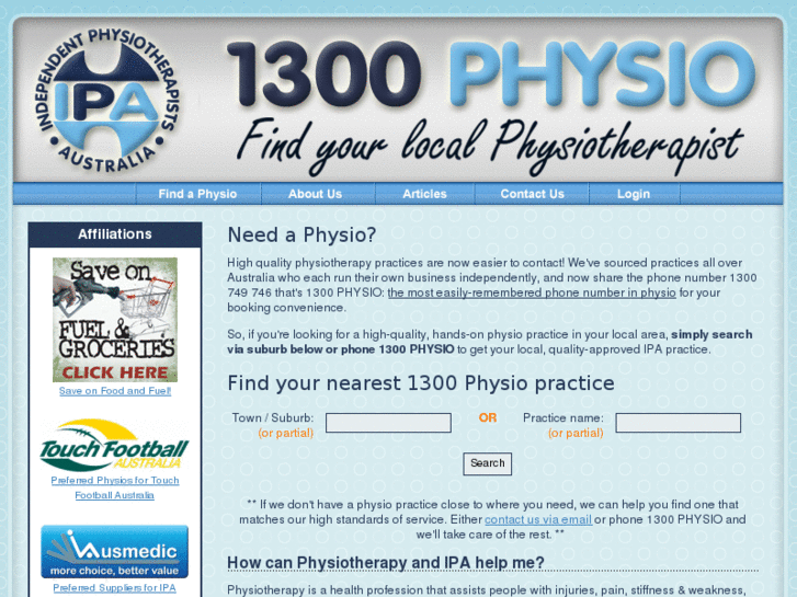 www.1300physio.com