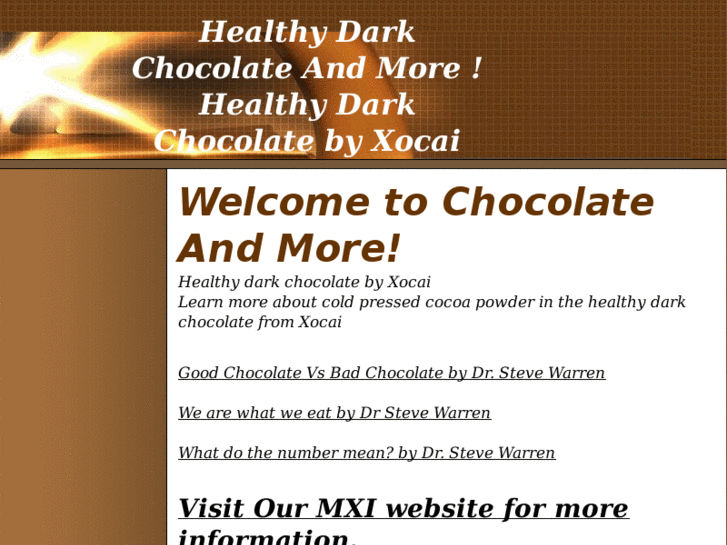 www.chocolateandmore.biz