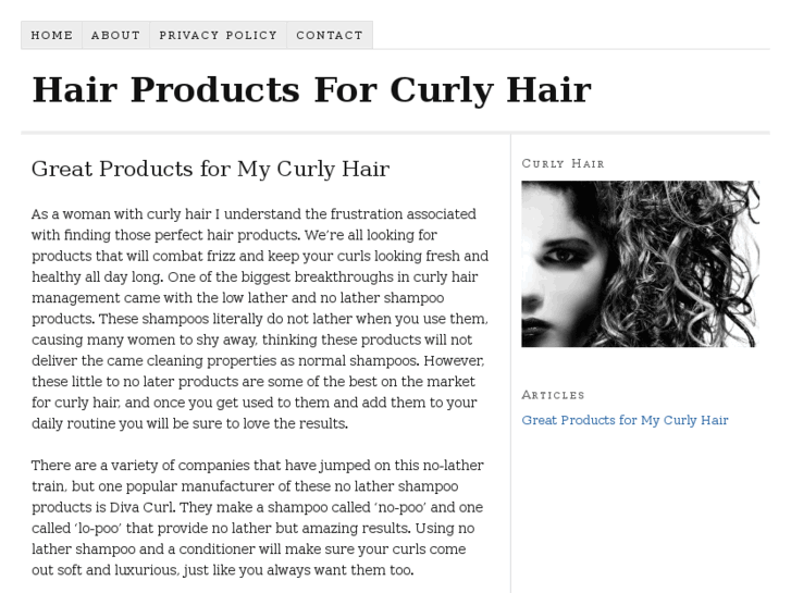 www.hairproductsforcurlyhair.net