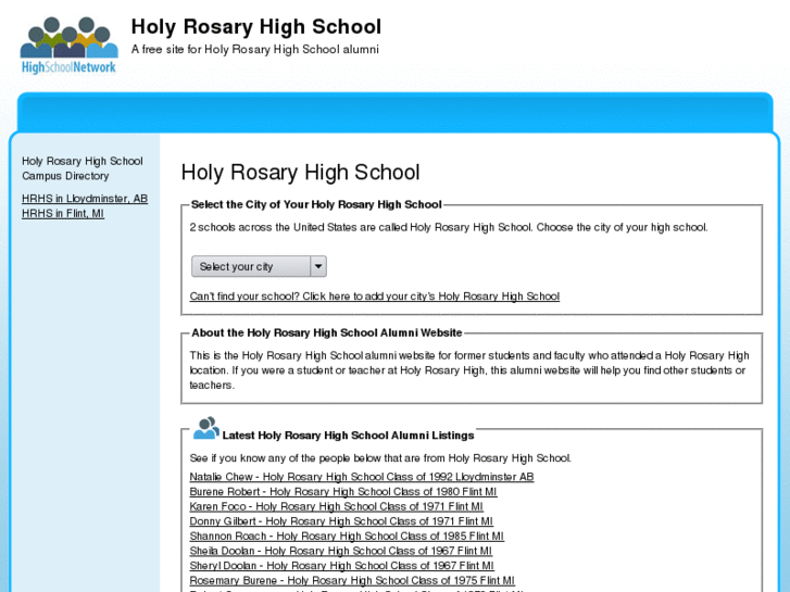 www.holyrosaryhighschool.com