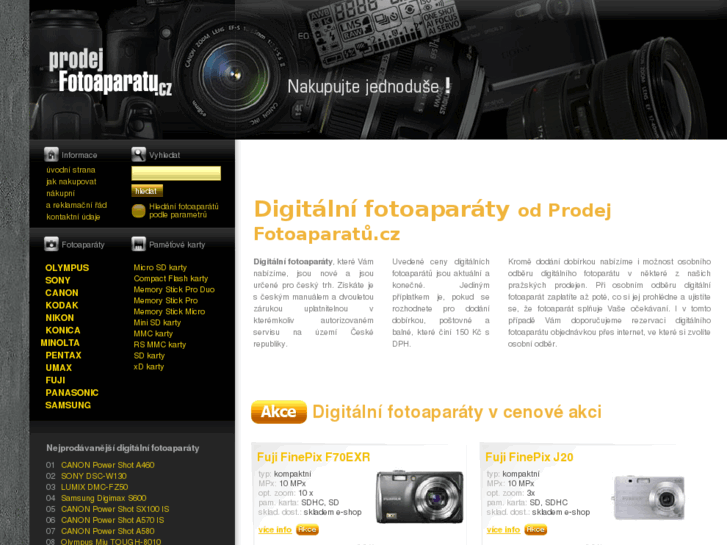 www.prodejfotoaparatu.cz