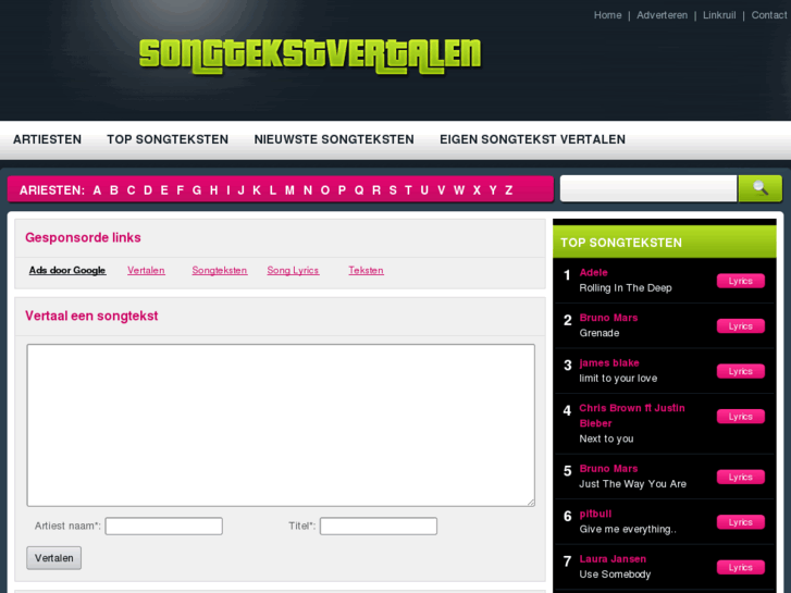 www.songtekstvertalen.net