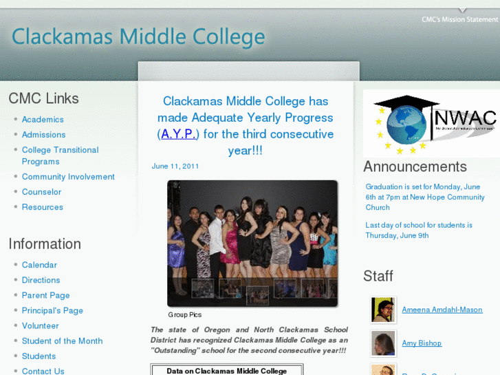 www.clackamasmiddlecollege.info
