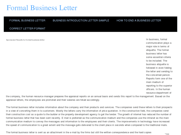 www.formalbusinessletter.com