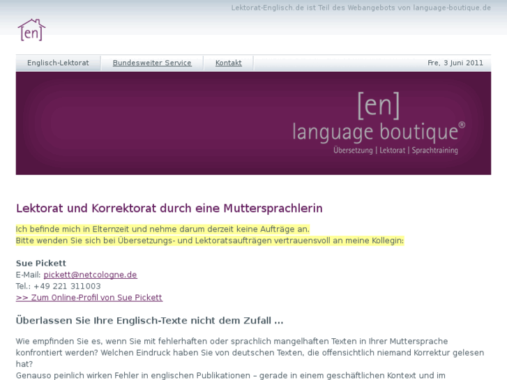 www.lektorat-englisch.de