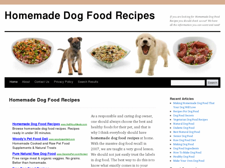 www.homemadedogfoodrecipes.org