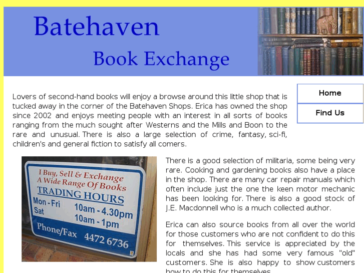 www.batehavenbookexchange.com