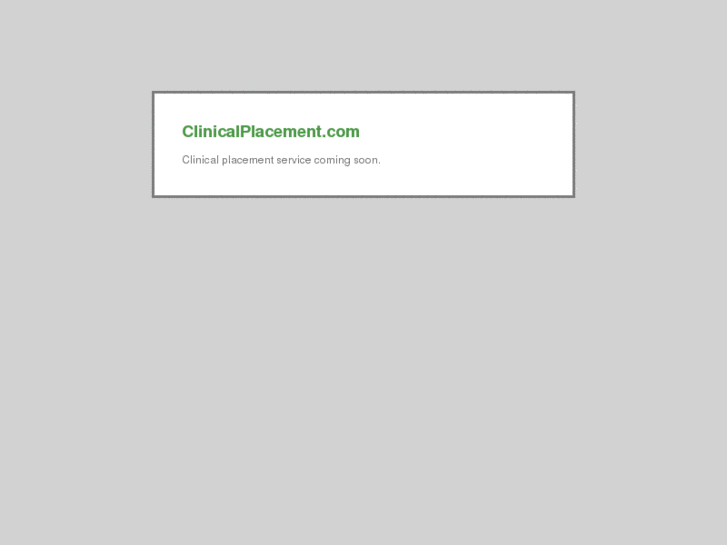 www.clinicalplacement.com
