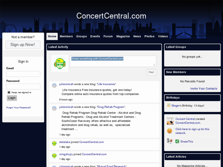 www.concertcentral.com