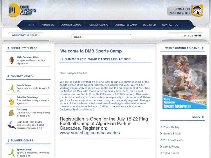 www.dmbsportscamp.com