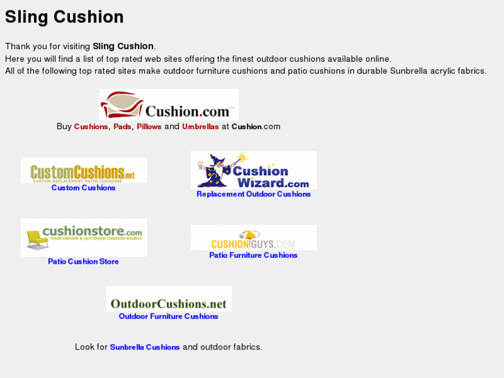 www.slingcushion.com