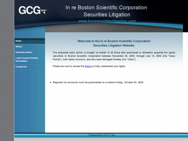 www.bcssecuritieslitigation.net