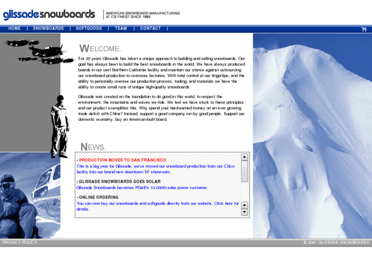 www.glissadesnowboards.com