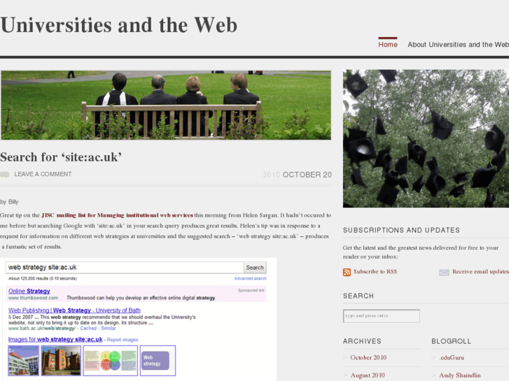 www.universitiesandtheweb.com