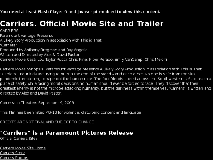 www.carriersmovie.com