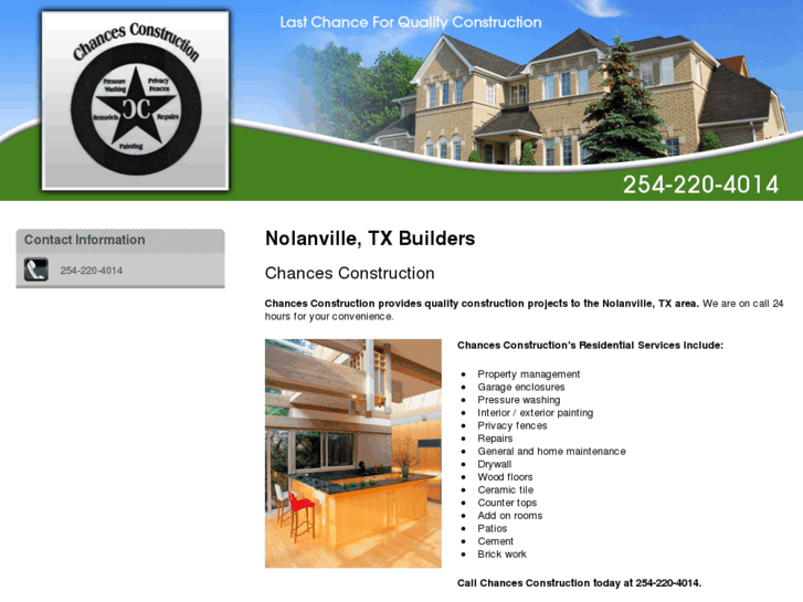 www.chancesconstruction.com