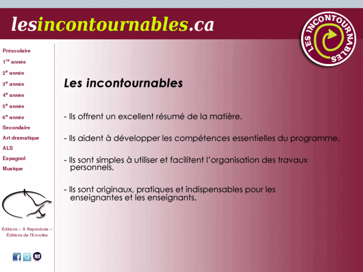 www.lesincontournables.ca