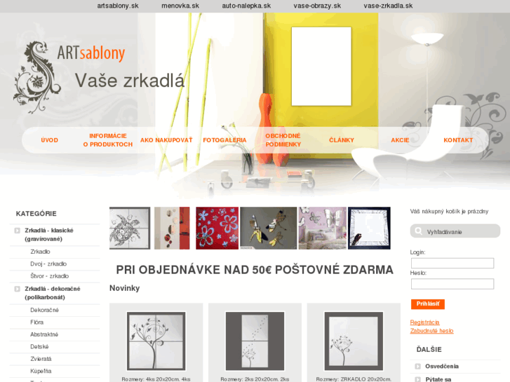 www.vase-zrkadla.sk