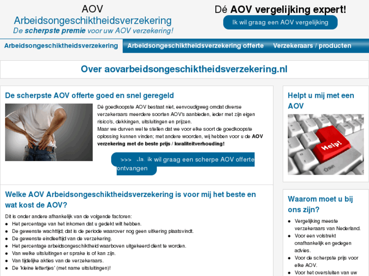 www.aovarbeidsongeschiktheidsverzekering.nl