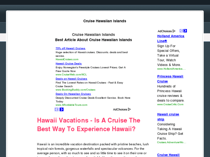 www.cruisehawaiianislands.org