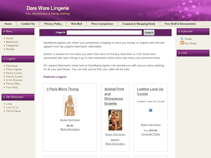 www.darewarelingerie.com