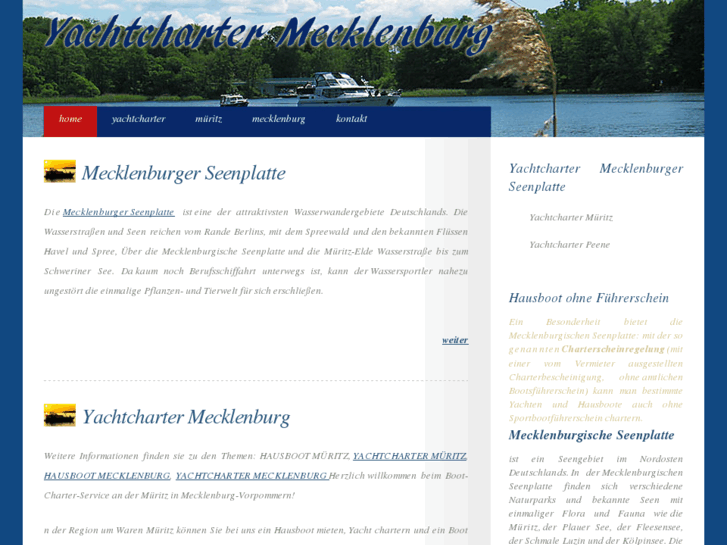 www.mecklenburg-yachtcharter.de