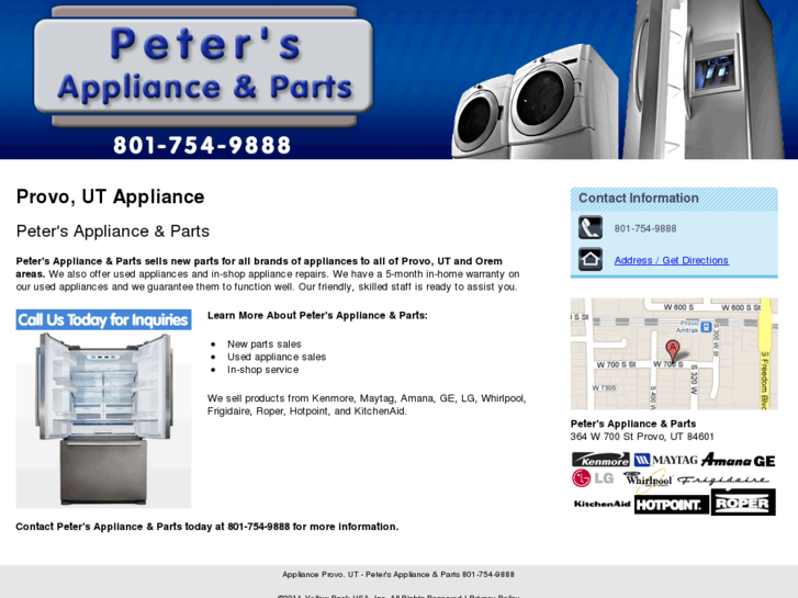 www.petersapplianceparts.com