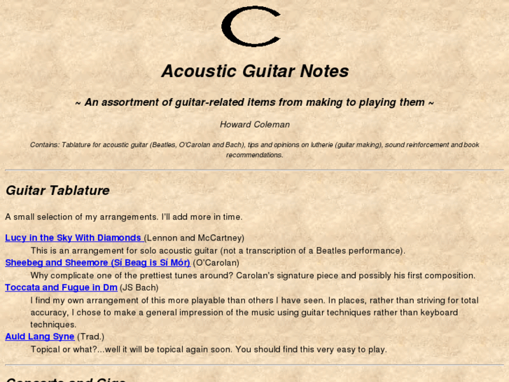 www.acousticnotes.org.uk