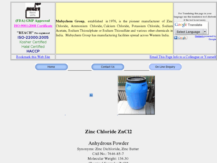 www.zinc-chloride.net