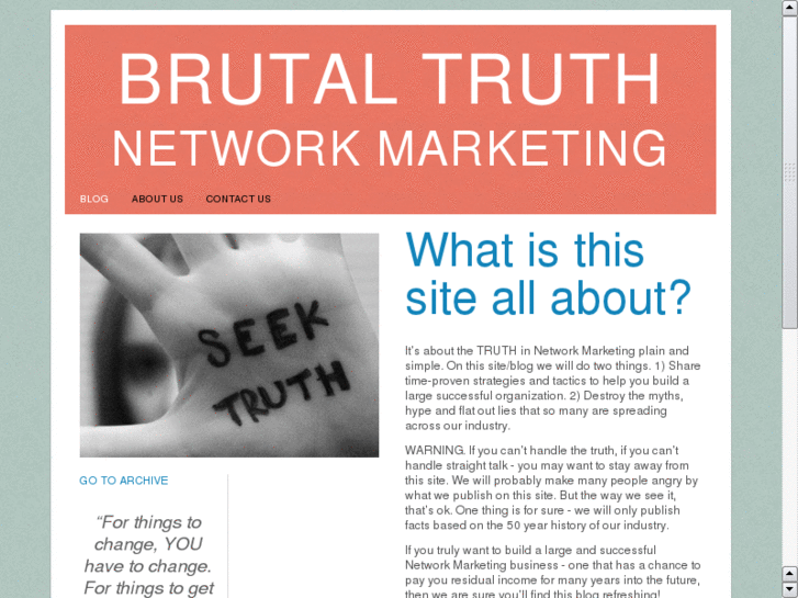 www.brutaltruthnetworkmarketing.com