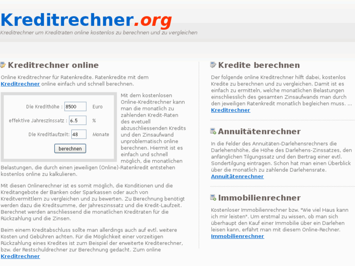 www.kreditrechner.org