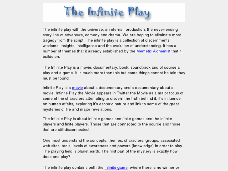 www.theinfiniteplay.com