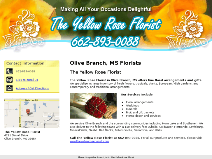 www.theyellowrosefloristms.com