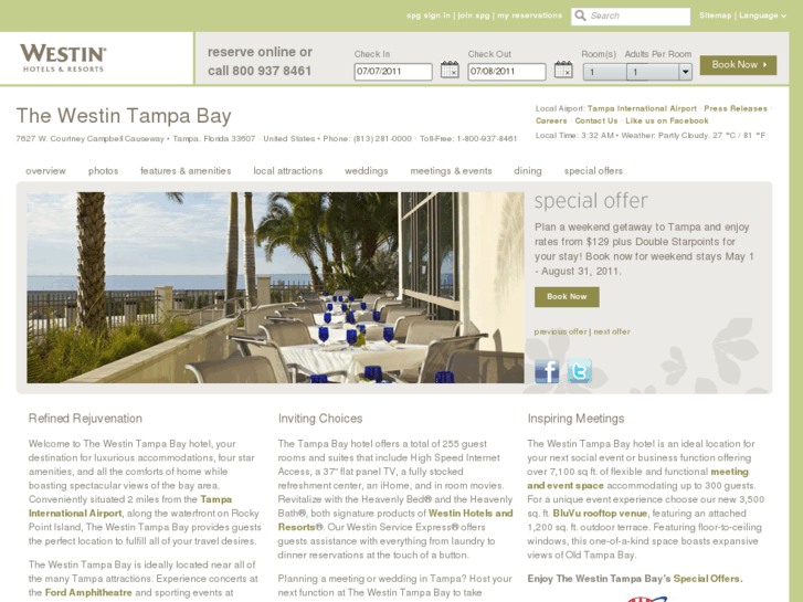 www.westintampaairport.com